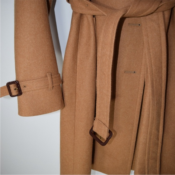 J. Crew Nello Gori Wool & Cashmere Belted Trench Coat - Picture 3 of 10